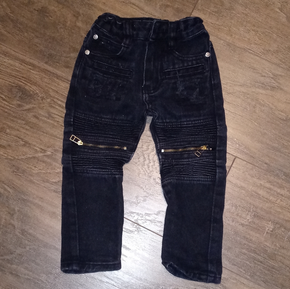 Black Premium boys black jeans size 2T.